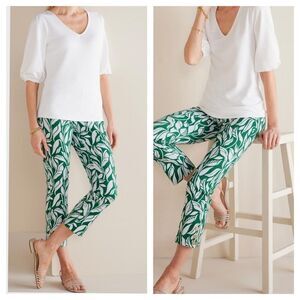 Slim Leg Crop Women's Pants Size L